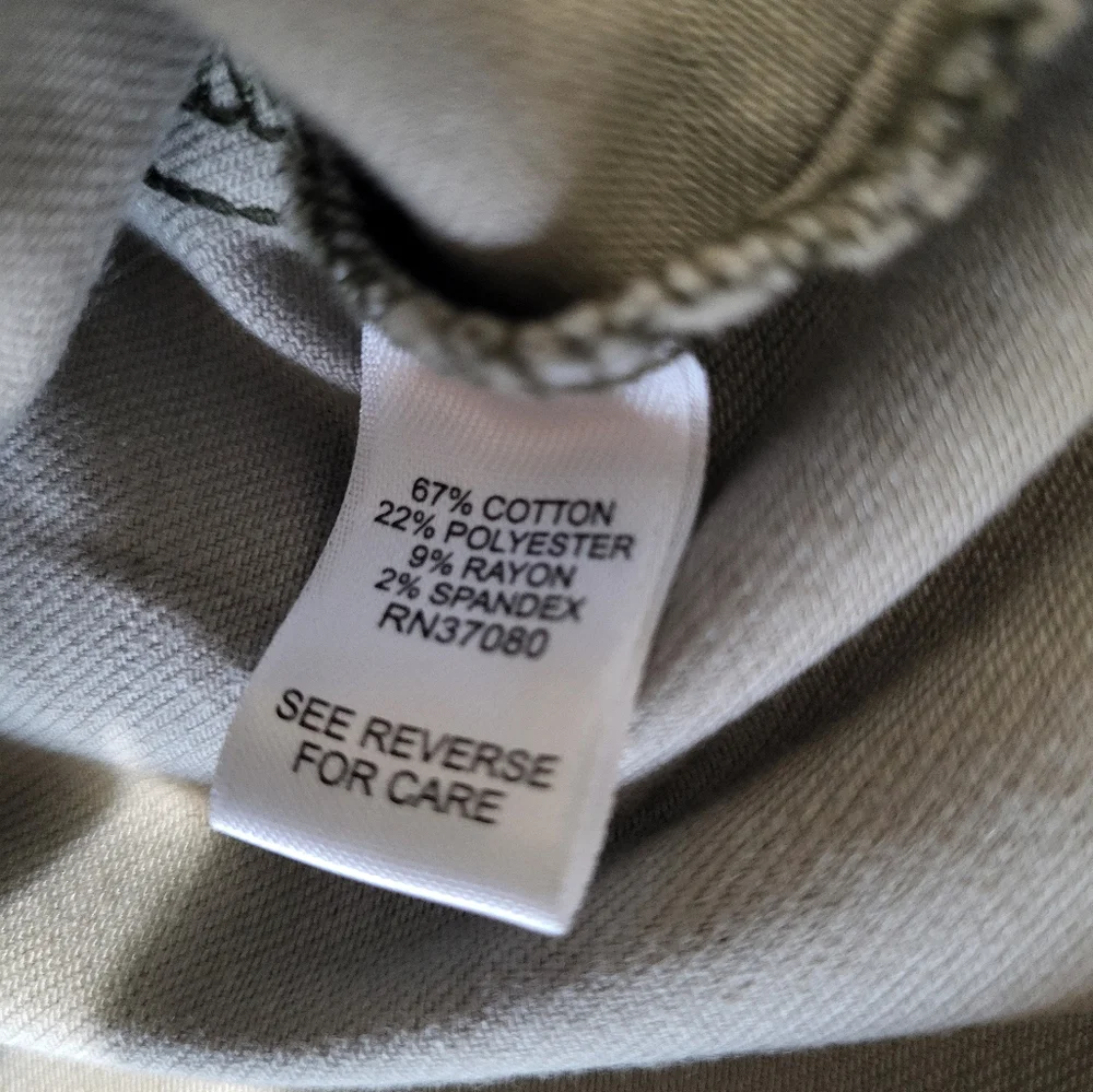 Cato Junior Miss Camouflage Denim Raw Hem Sportswear Casual Jacket Large New